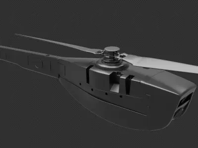 Black Hornet mini drone 3D model