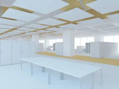 Office space 2 Low-poly 3D model