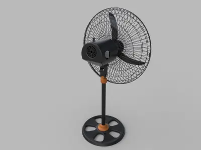 a fan Free low-poly 3D model