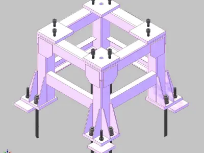 26937-Base for robot NACHI-NC510-Hight 700 3D model
