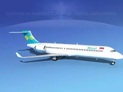 Comac ARJ21-700 Merpati Nusantara  3D model