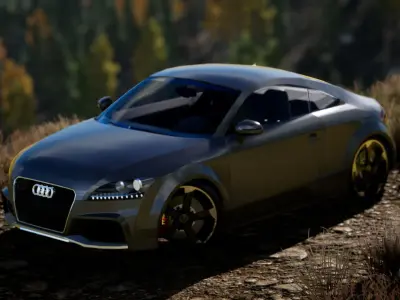 AUDI TT RS 2013 Free low-poly 3D model