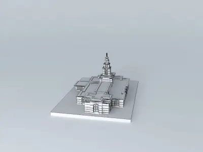 LDS. Templo Mormon, Monterrey, Nuevo Leon Mexico, 110th opera... Free 3D model