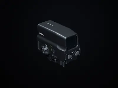 Razor UH-1 Holo PBR Low-poly 3D model