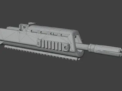 G36 Medium length Handguard Low-poly 3D model