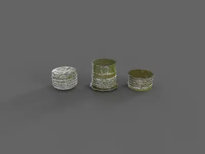 WW2 Granade constructor Low-poly 3D model