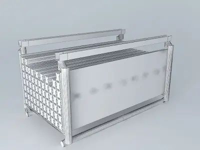 green bin with mehesbalken Free 3D model