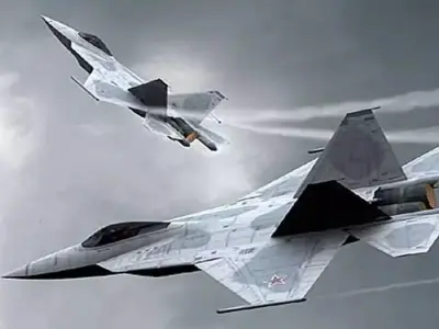 Sukhoi HAL FGFA Stealth Fighter 3D model