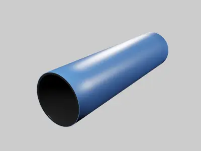 HDPE pipes for cable B highpoly 3D model