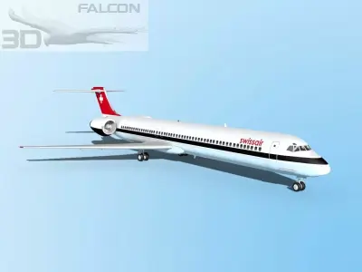 Falcon3D MD-80 Swissair 3D model