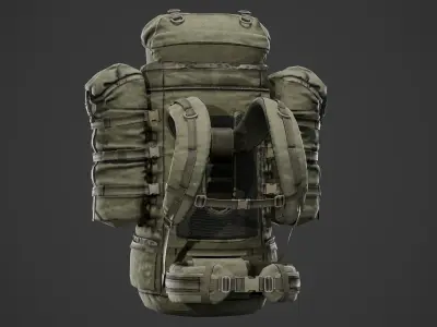Backpack 6sh118 Low-poly 3D model