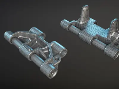 MT-LB Track RMSh High-Poly 3D model