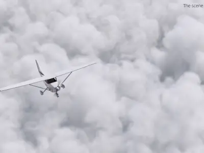 Weather Stratocumulus Cloud VDB For Blender 3D model