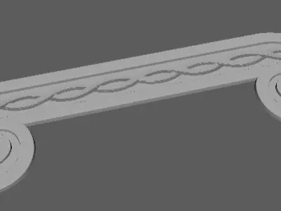 Central decor ornament for furniture Free 3D model