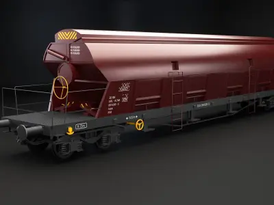 Railcars and Locomotive Collection V2 3D model