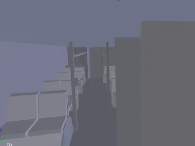 Bus lowpoly truck Low-poly 3D model