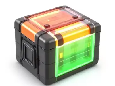 Modern Rectangular BatteryPack Low-poly 3D model