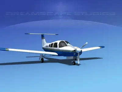 Piper PA-28R-201 Arrow III V16 3D model