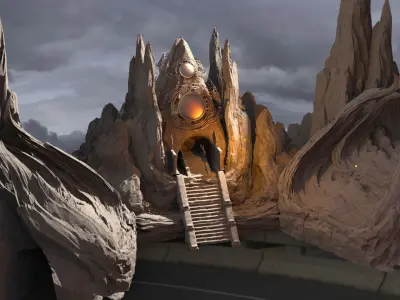 Great Mirror eclipse Tomb of pharoahs 3D model