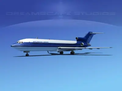 Boeing 727-200 Atlantic Air 3D model