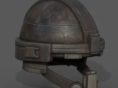 Helmet military combat soldier armor  Low-poly 3D model 10