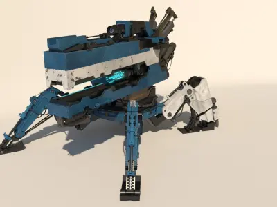 Vixiq sci-fi robot 3D model