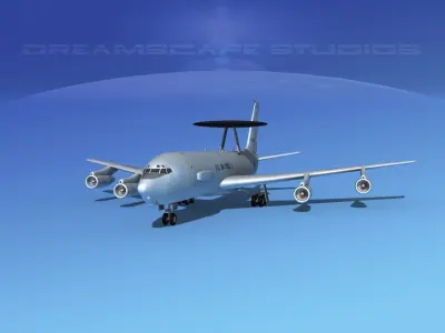 Boeing E-3C Sentry USAF 3D model