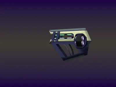 ASV SciFi Guns Volume 02 Low-poly 3D model