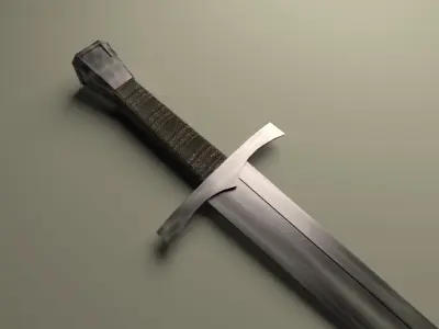 medieval dagger Low-poly 3D model