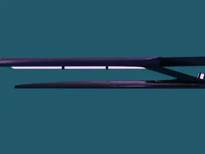 Cyberpunk Bench Low-poly 3D model