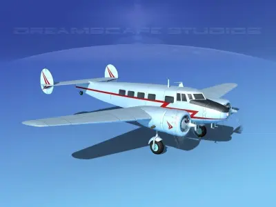 Lockheed L10 Electra Private 2 3D model