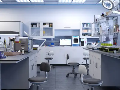 Laboratory 3D model get
