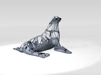 Seal Dust Voronoi 3D model