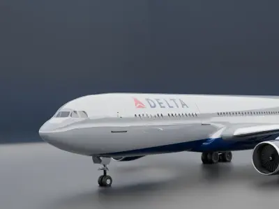 Airbus A330-300 Delta Airlines Livery 3D model