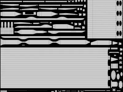 AIM-9X missile Low-poly 3D model