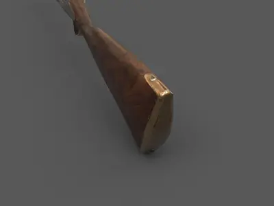 Napoleonic French Weapon 1777 Low-poly 3D model