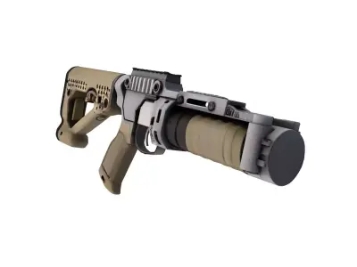  STEYR GL 40 Grenade Launcher 3D model