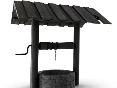 Old Country Well 3D model