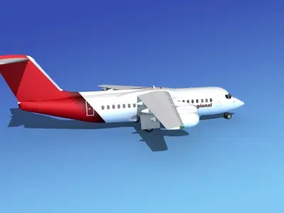 BAe 146-300 Express Regional 3D model