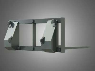 Bale Spike - Front Loader 3D model