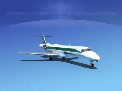 Embraer ERJ-145 Alitalia Express 3D model