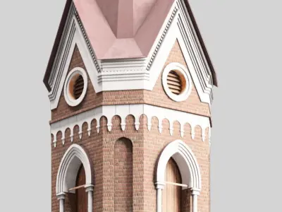 Cathedral church 3D model