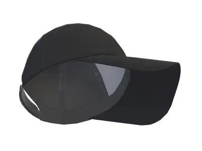 Baseball Hat Low Poly PBR Realistic Low-poly 3D model