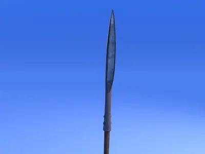 Spear - rigged Low-poly 3D model