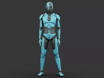 i-HOMO 09  Rigged for Unreal Engine - Unity - MIXAMO 3D model