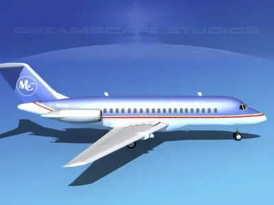 Douglas DC-9-20 Midwest Express 3D model