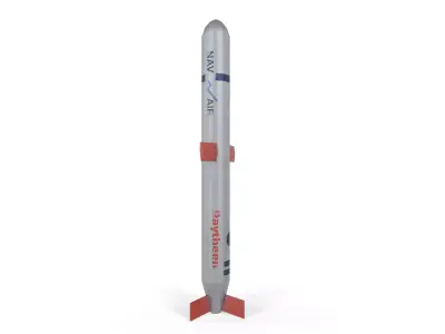 Tomahawk Cruise Missile Low-poly 3D model