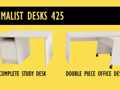 Minimalist Desks Free 3D model