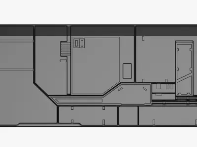 Sci-fi panel 10 3D model