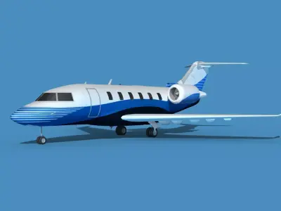 Bombardier CL604 Challenger V10 3D model